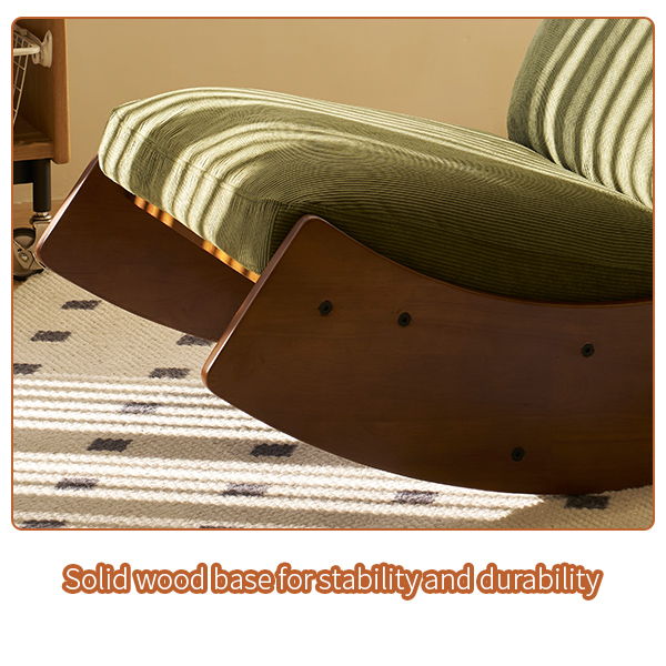 Comfortable High-Quality Upholstery Glider Rocking Chair