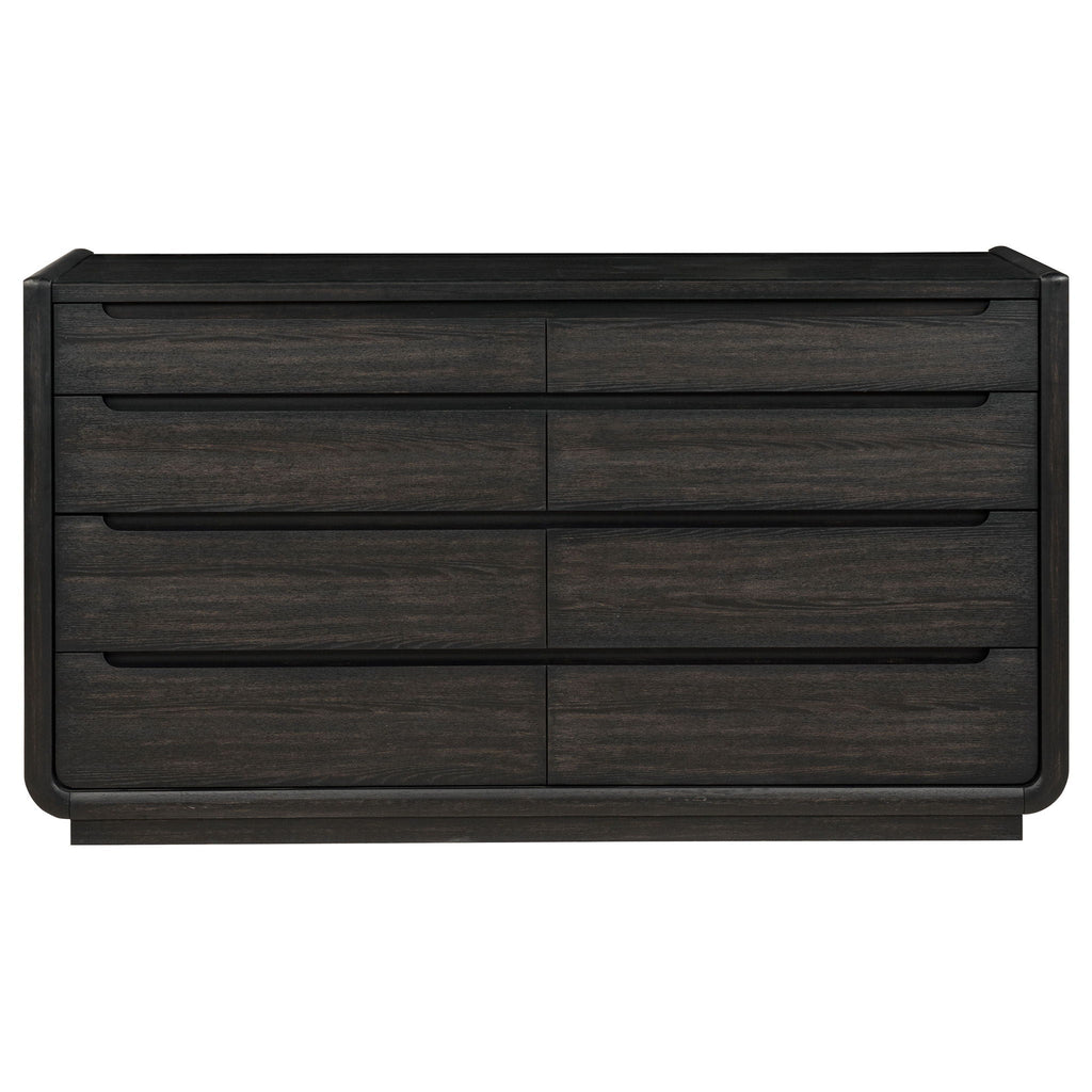 Leandro 8-drawer Bedroom Dresser Cabinet Burnished Black