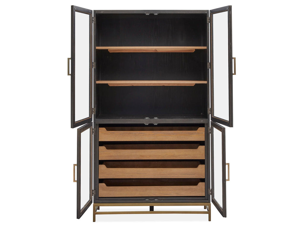 Lindon - Two Tone Dining Cabinet - Coffee Bean