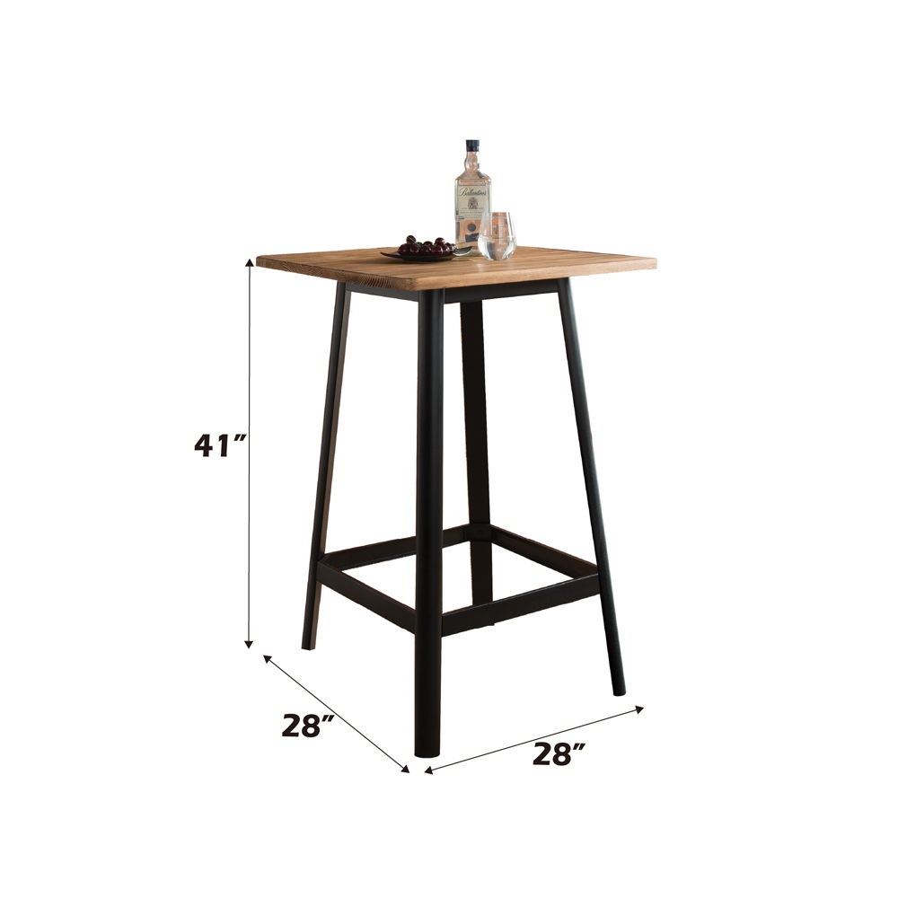 Jacotte - Bar Table - Natural & Black