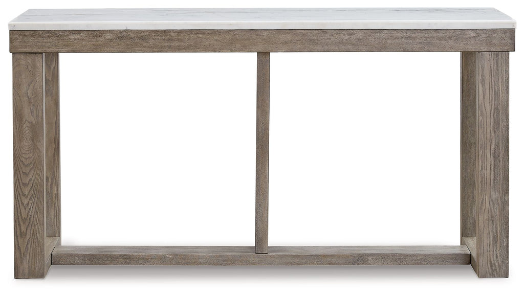 Loyaska - Sofa Table - Brown / Ivory