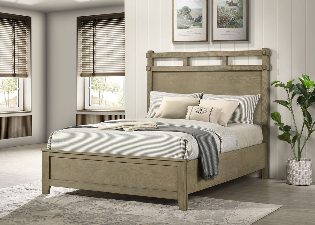 Hazlewood 61-inch Queen Panel Bed Vineyard Oak