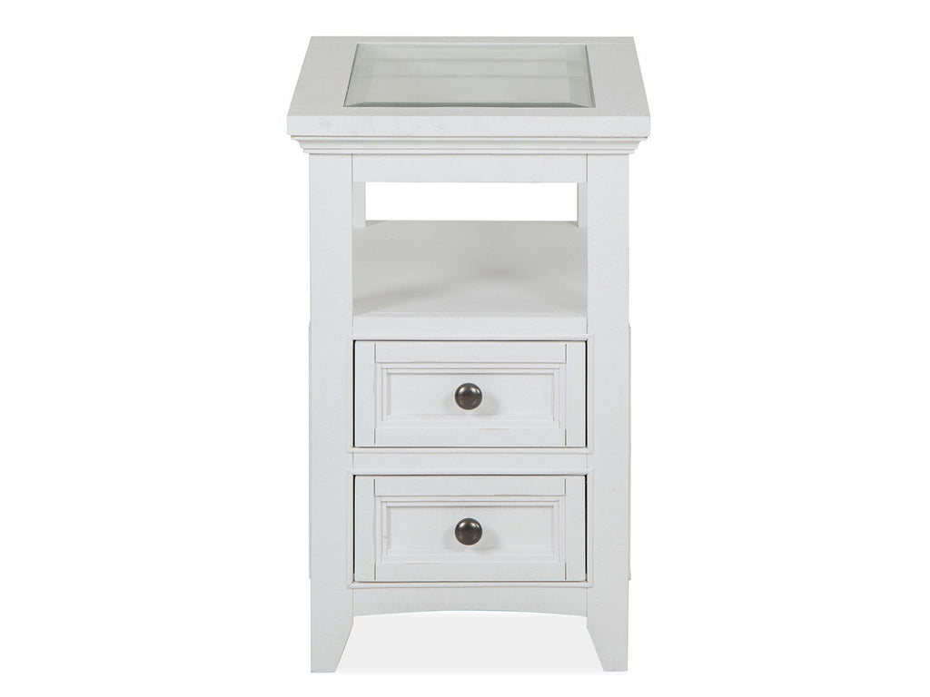 Heron Cove - Chairside End Table - Chalk White