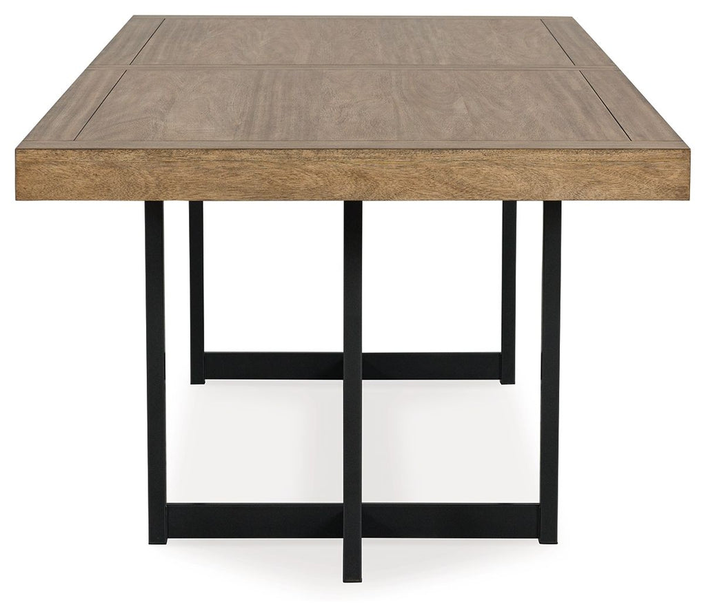 Tomtyn - Rectangular Dining Room Extension Table - Light Brown