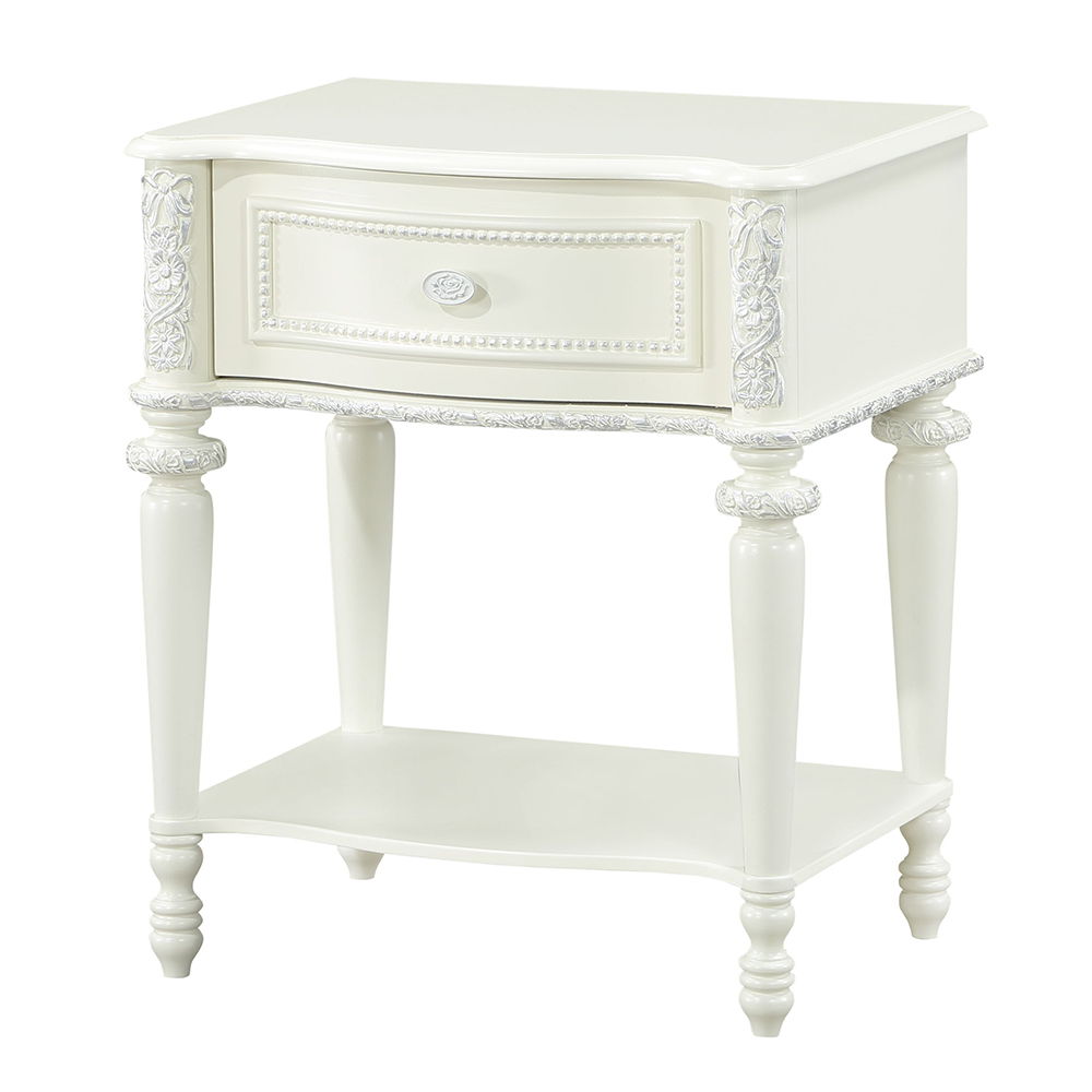 Dorothy - Nightstand With 1 Drawer - Ivory