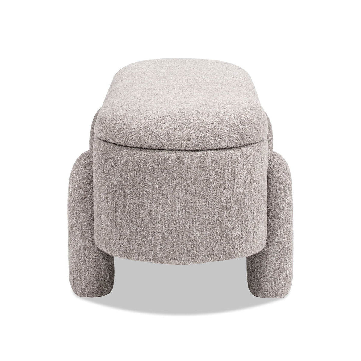 Hugo - Oval Fully Upholstered Storage Bench