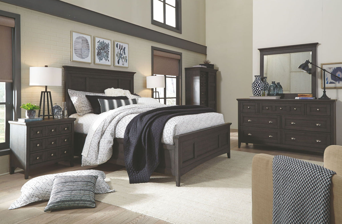 Westley Falls - Complete Panel Bed With Storage Rails