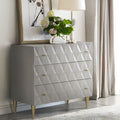 Anson - Console Cabinet - Champagne / Silver