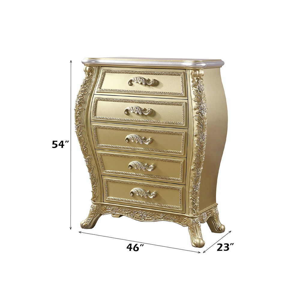 Cabriole - Chest - Gold