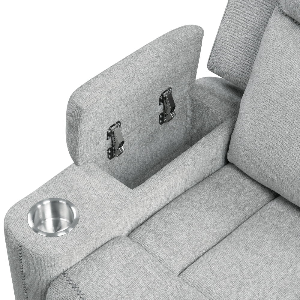 Galya - Motion Sofa - Light Gray Chenille