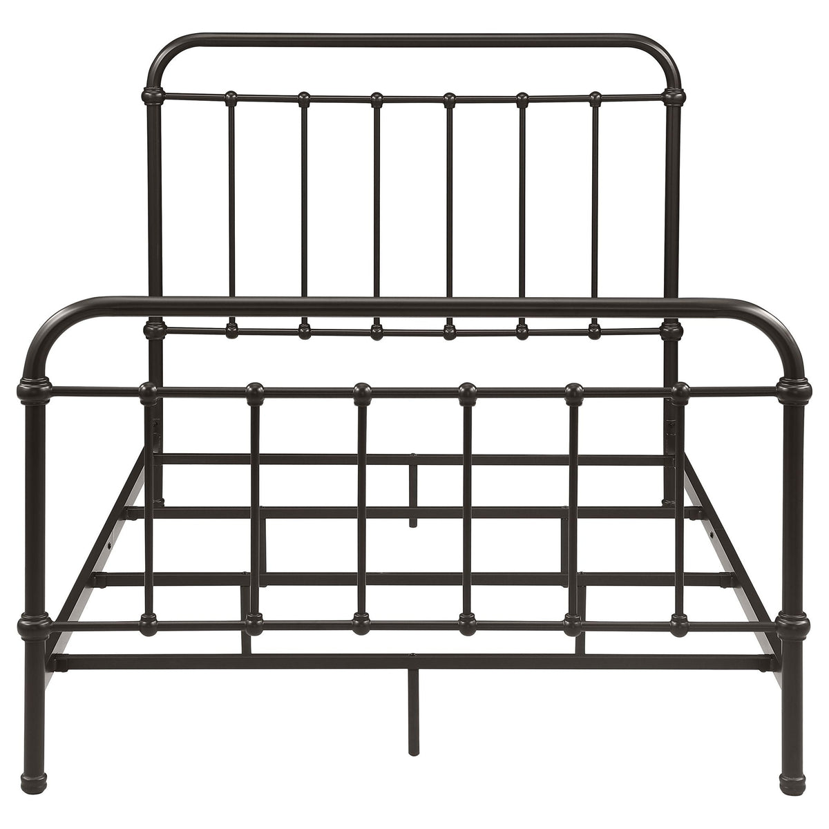 Livingston Metal Full Open Frame Bed Dark Bronze
