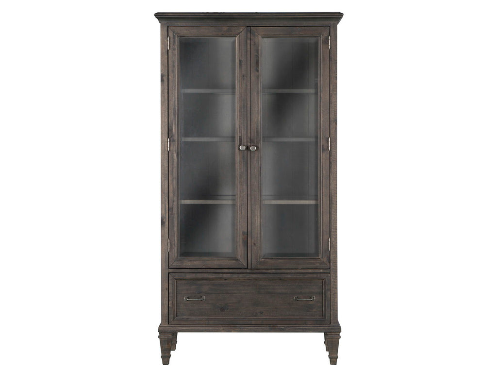 Sutton Place - Door Bookcase - Weathered Charcoal