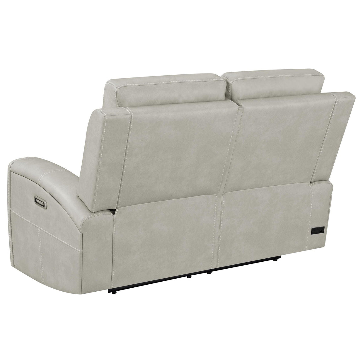 Brickston Triple Power Reclining Loveseat Grey