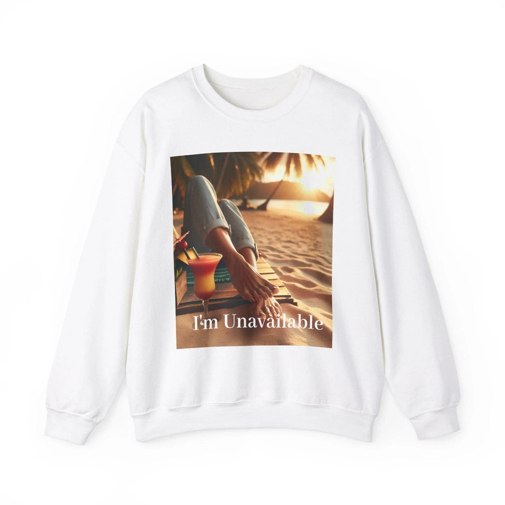 Sand Beach Woman Feet Crewneck Sweatshirt