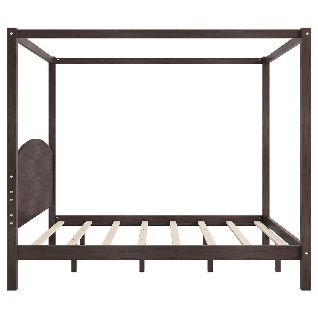 anopy Platform Bed With Headboard And Support Legs