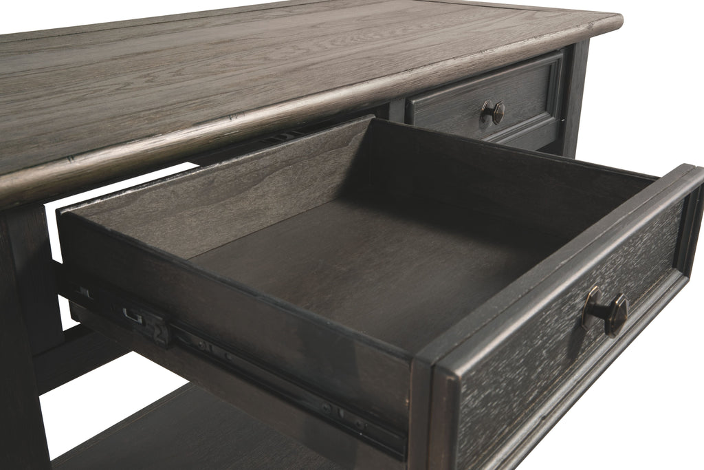 Tyler Creek - Sofa Table - Grayish Brown / Black