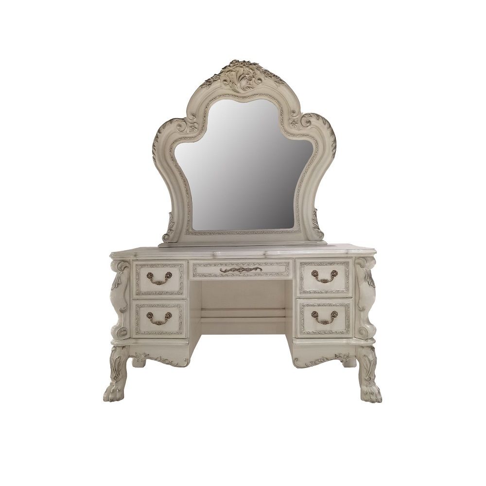Dresden II - Vanity Desk - Bone White