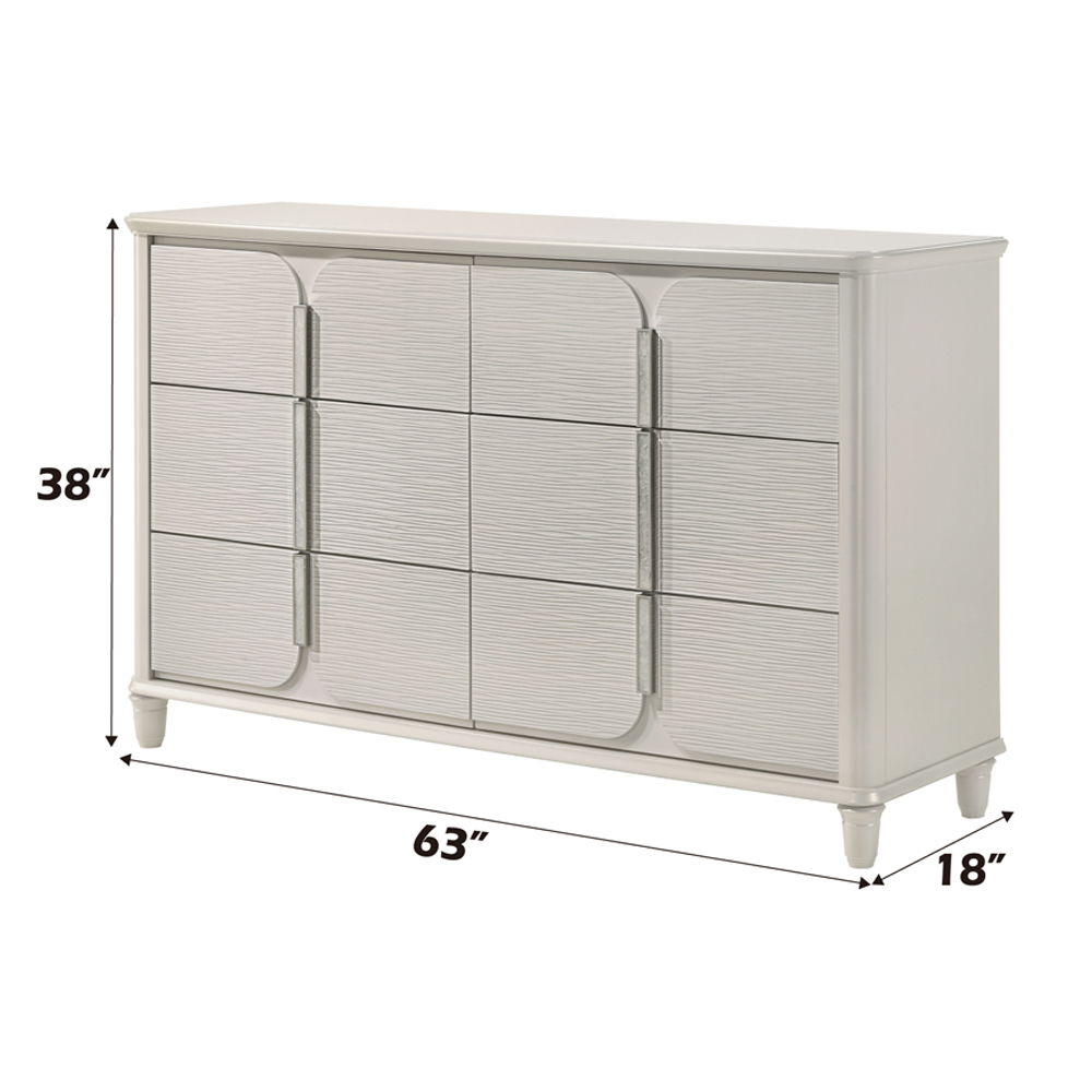 Laveda - Dresser - Pearl White