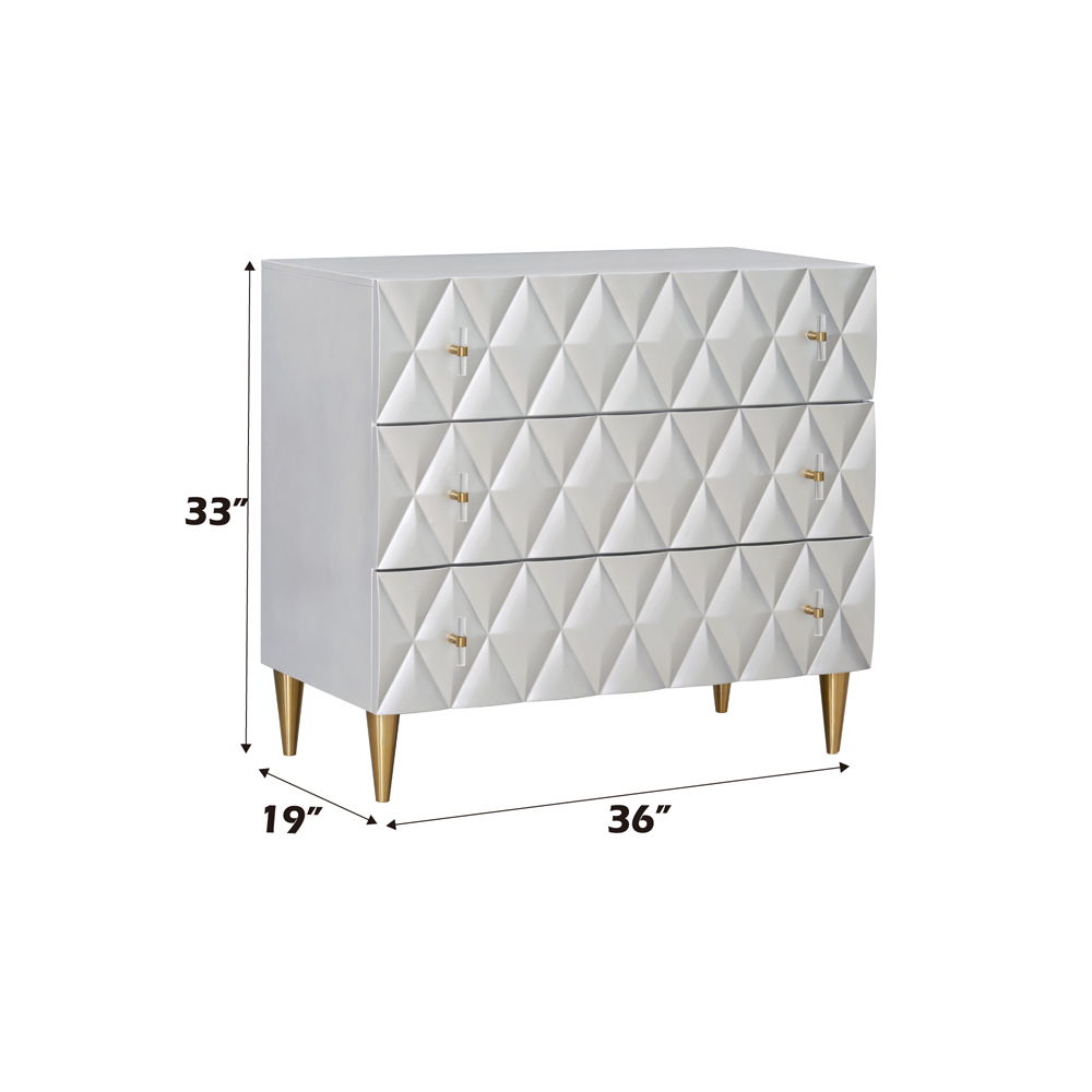 Anson - Console Cabinet - Metallic Silver & Champagne