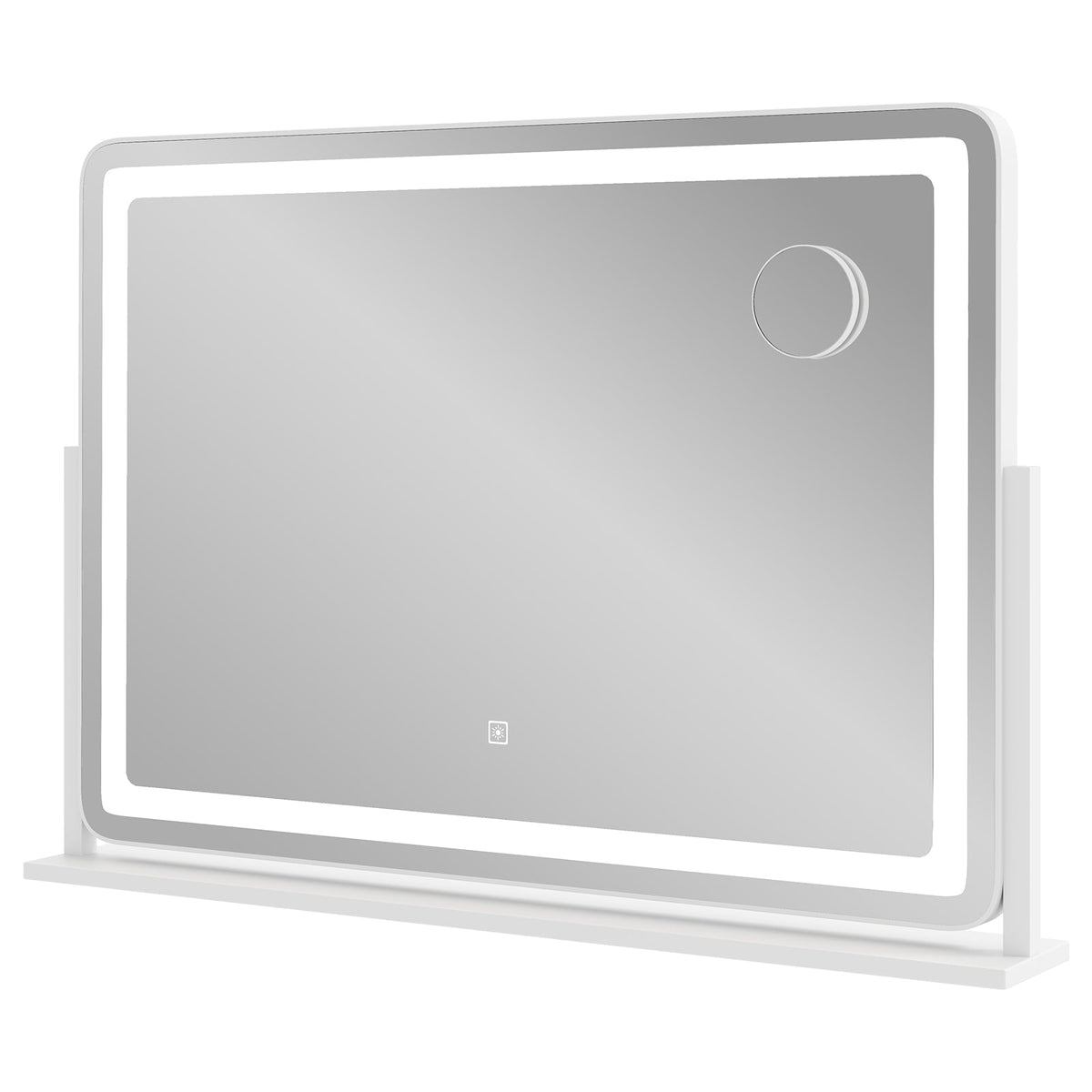 32 x 22 Inch Large Makeup Vanity Mirror with 3-Color Lighting Mode-White