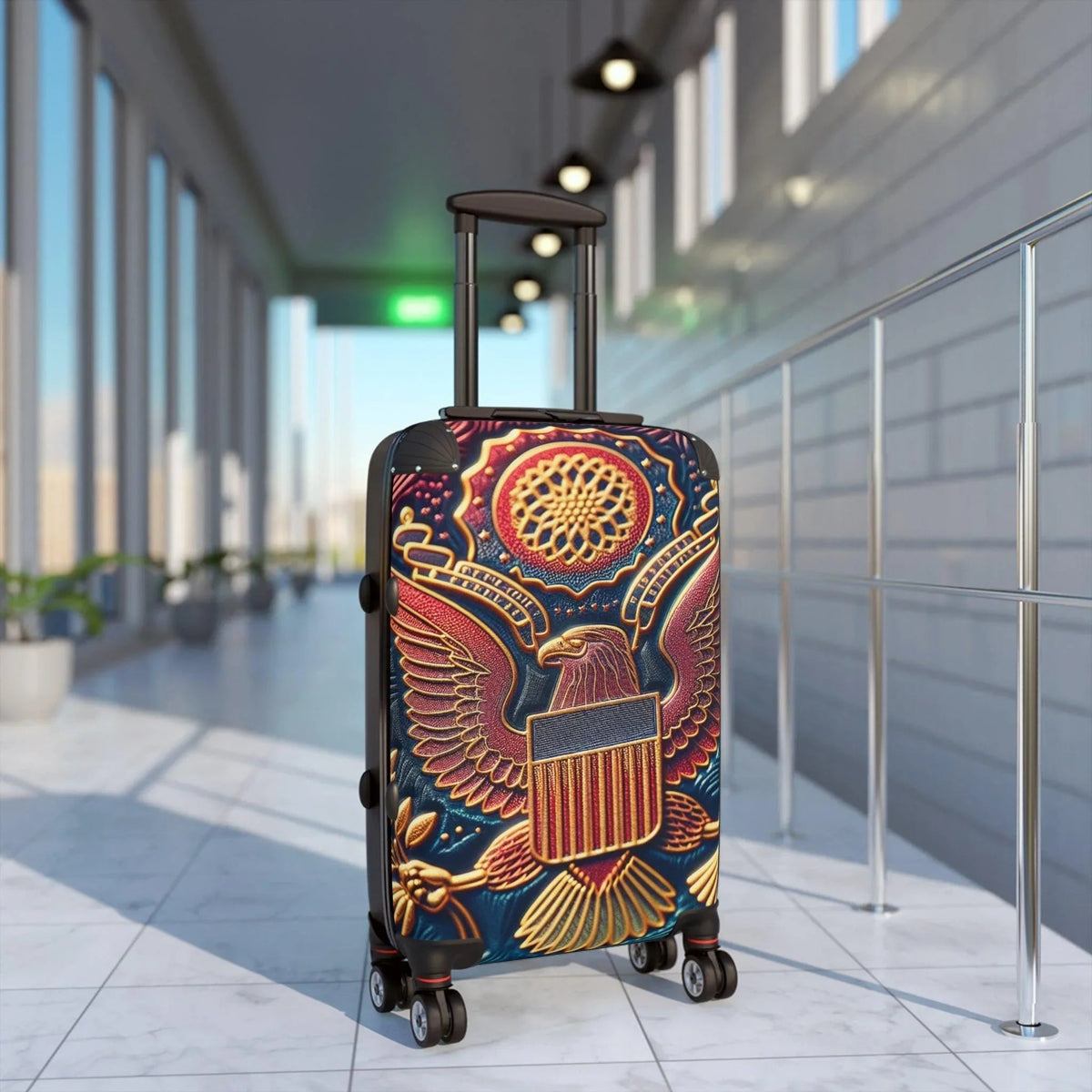 Suitcase Sticker - US Passport Intricate Design
