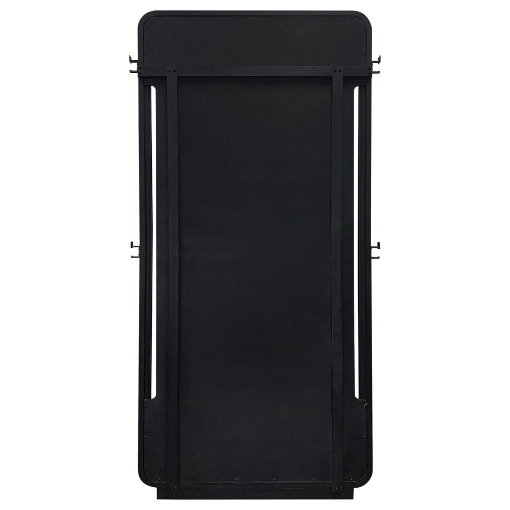 Leandro 76-inch Full Length Floor Mirror Burnished Black