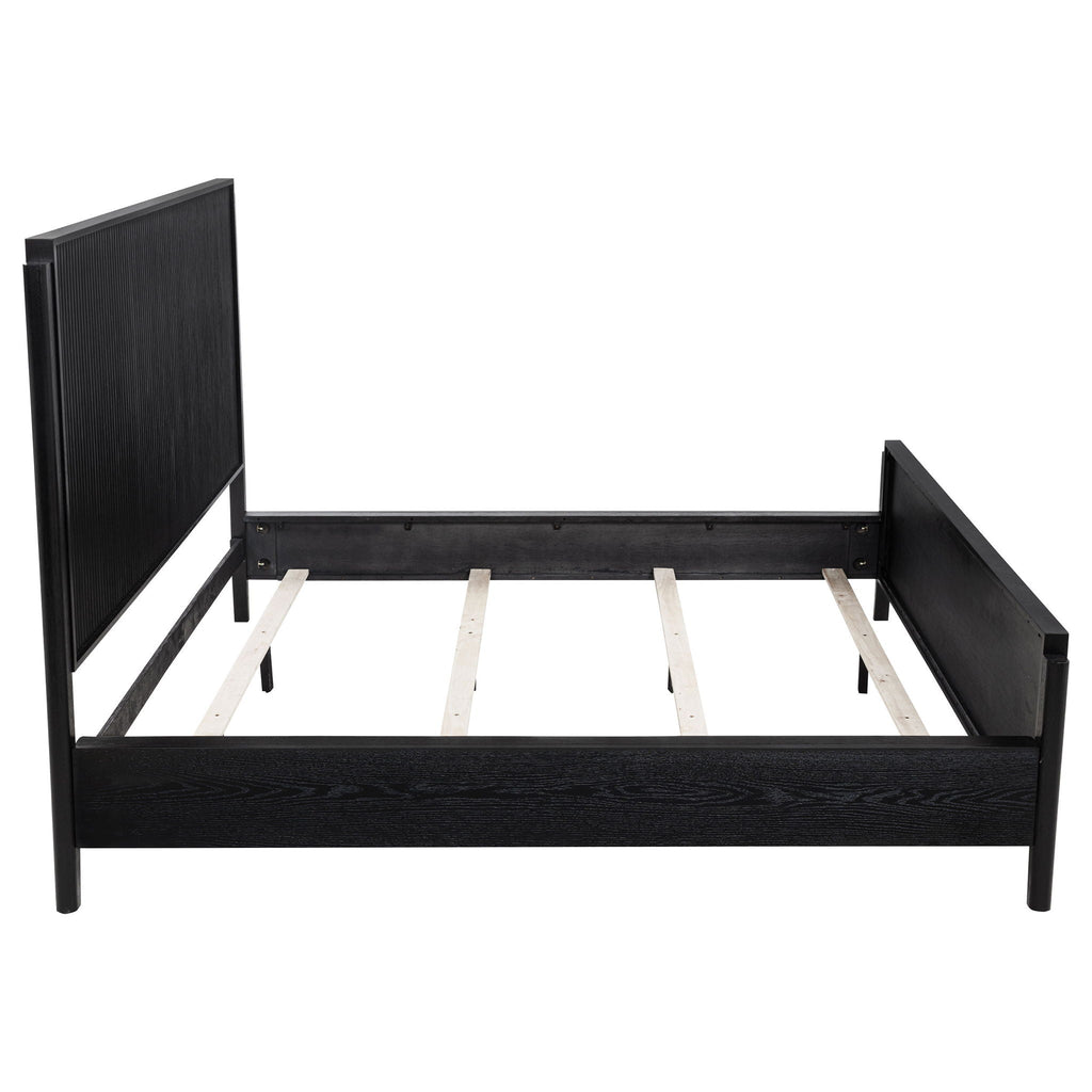 Brookmead Wood California King Panel Bed Black