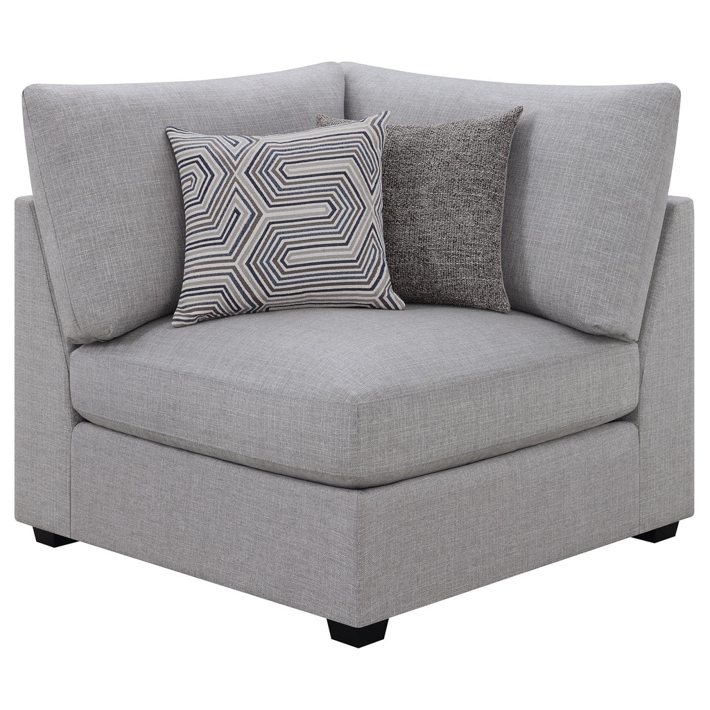 Cambria 4-piece Upholstered Modular Sectional Sofa Grey