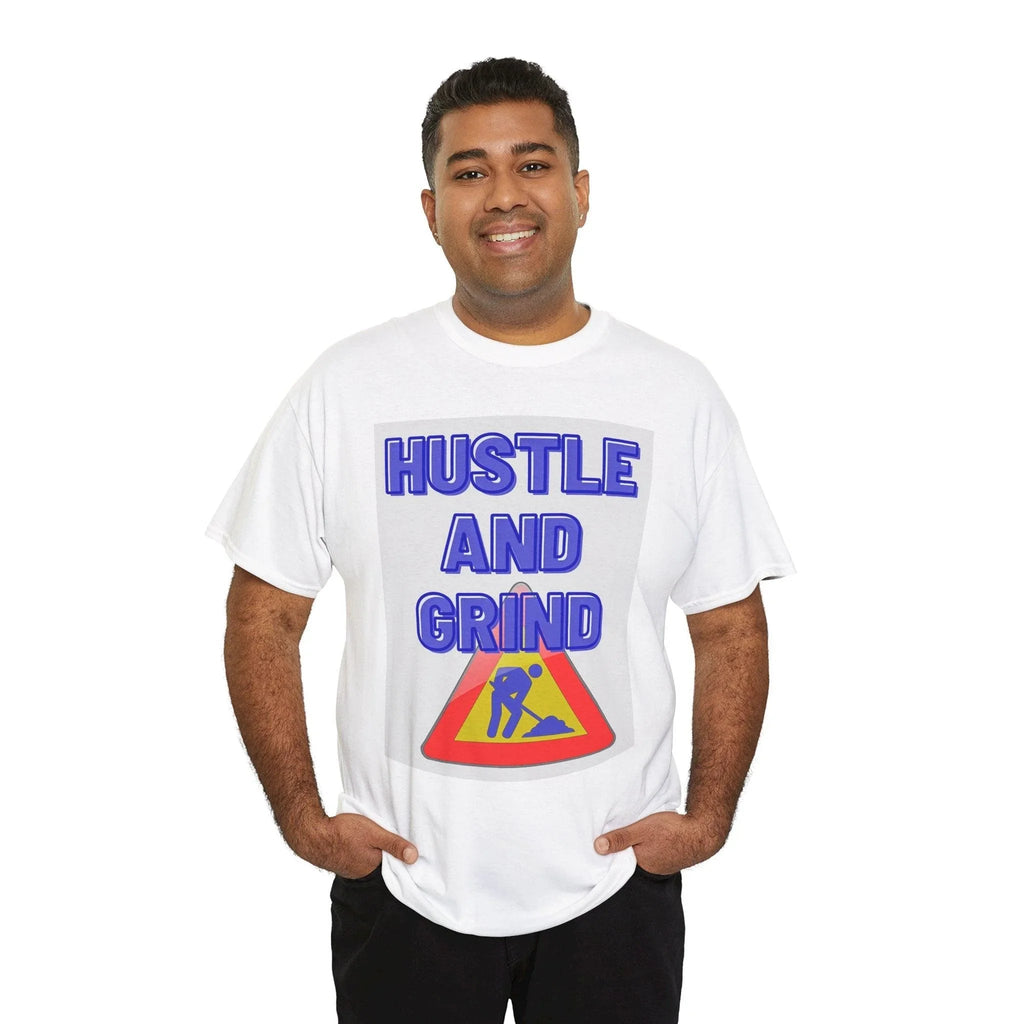 Hustle and Grind Men's Motivational T-Shirt"