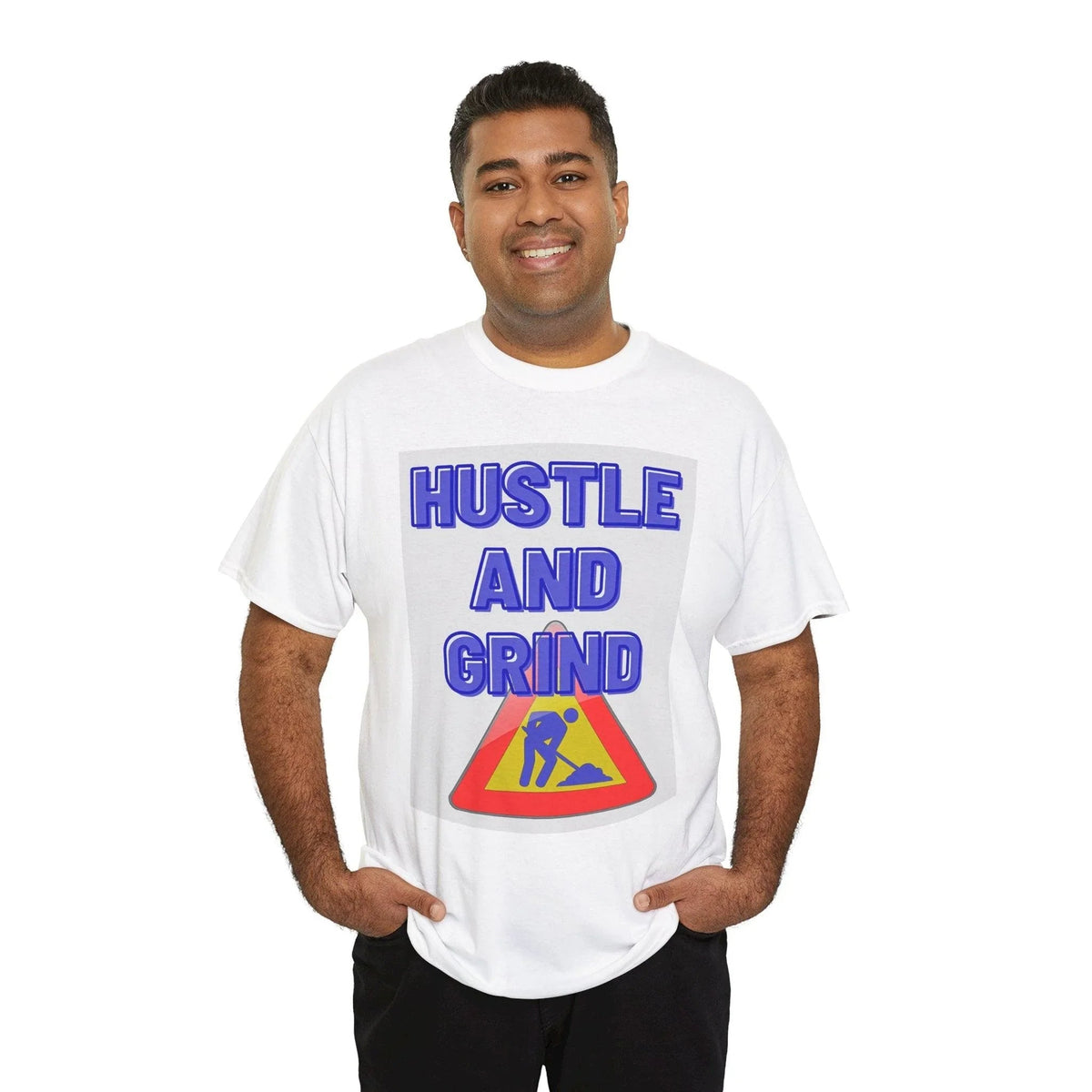 Hustle and Grind Men's Motivational T-Shirt"