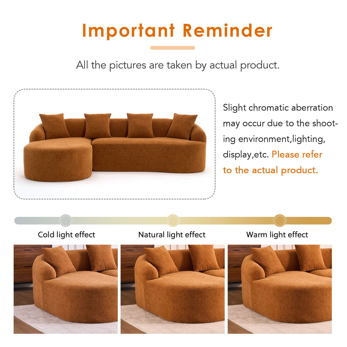 Combined Sofa With 4 Pillows