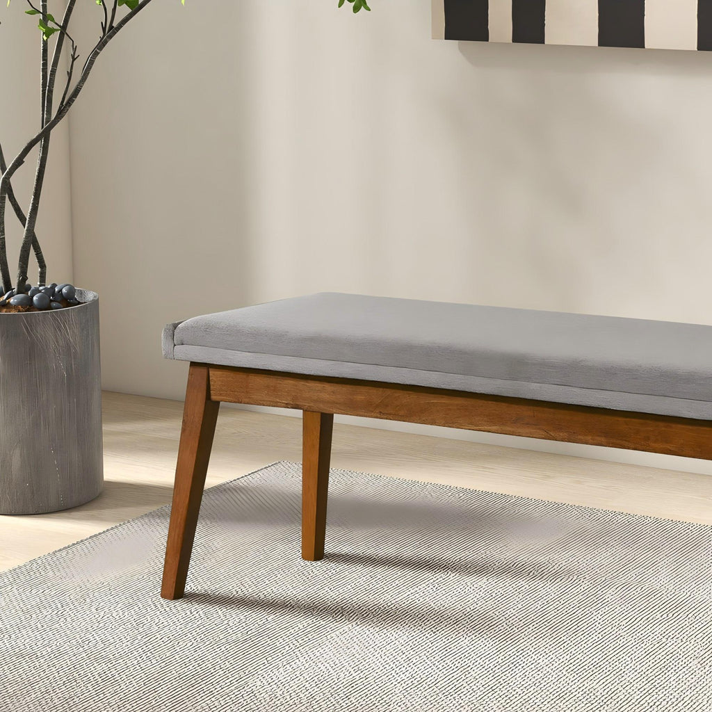 Warren - Bench - Brown / Light Gray