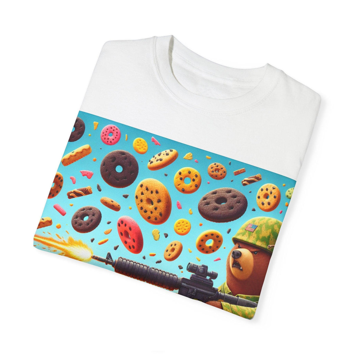 T-Shirt Solider Bear in a Cookie War Design