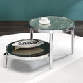 Abbe - Coffee Table - Glass & Chrome