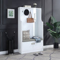 Buck II - Hall Tree - White High Gloss