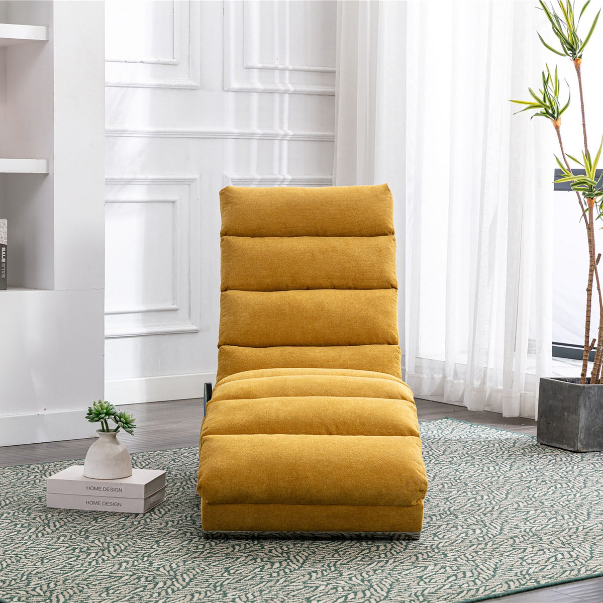 Massage Chaise Lounge Indoor With Remote Control, Ergonomic Electric Massage Lounger