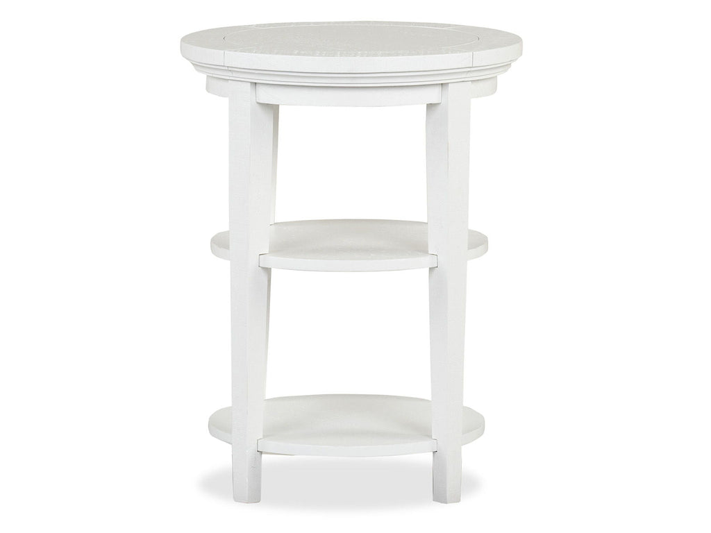 Heron Cove - Round Accent End Table - Chalk White