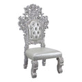Valkyrie - Side Chair (Set of 2) - Synthetic Leather & Antique Platinum