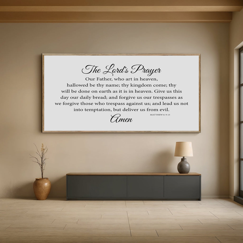 The Lord's Prayer Faith Sign