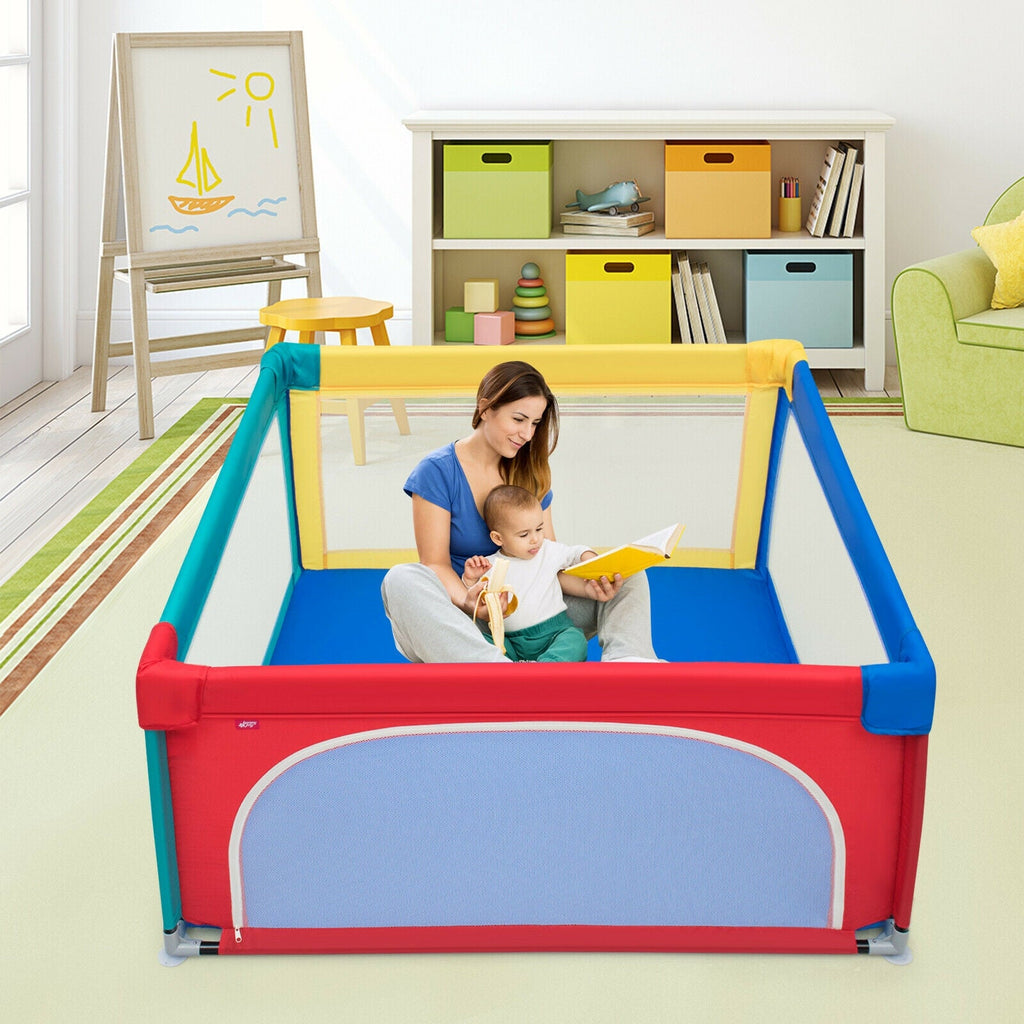 Large Safety Play Center Yard with 50 Balls for Baby Infant