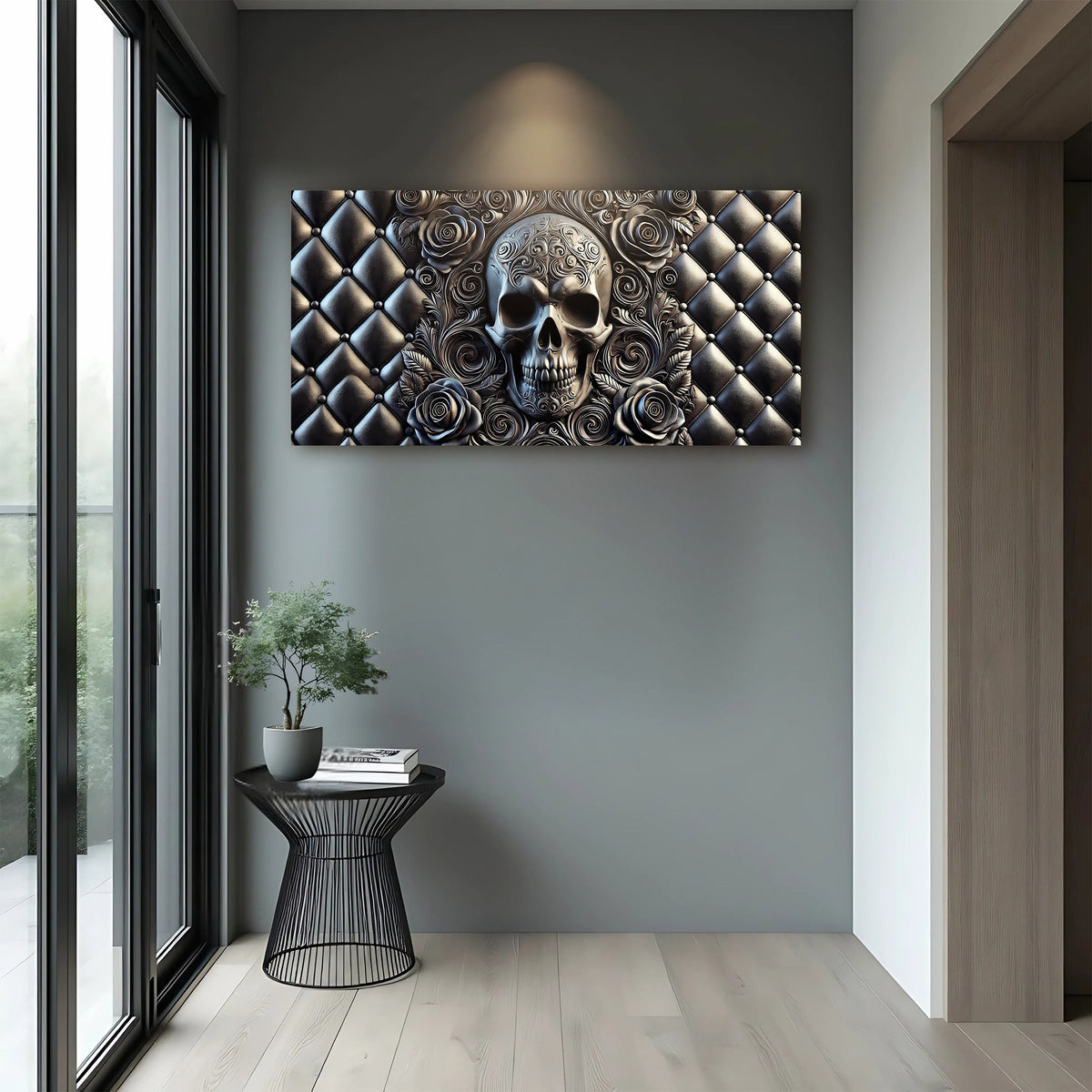 Rose And Skull Wall Art IV