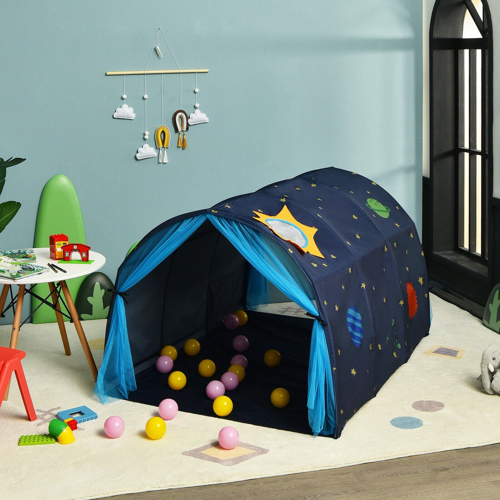 Kids Galaxy Starry Sky Dream Portable Play Tent with Double Net Curtain