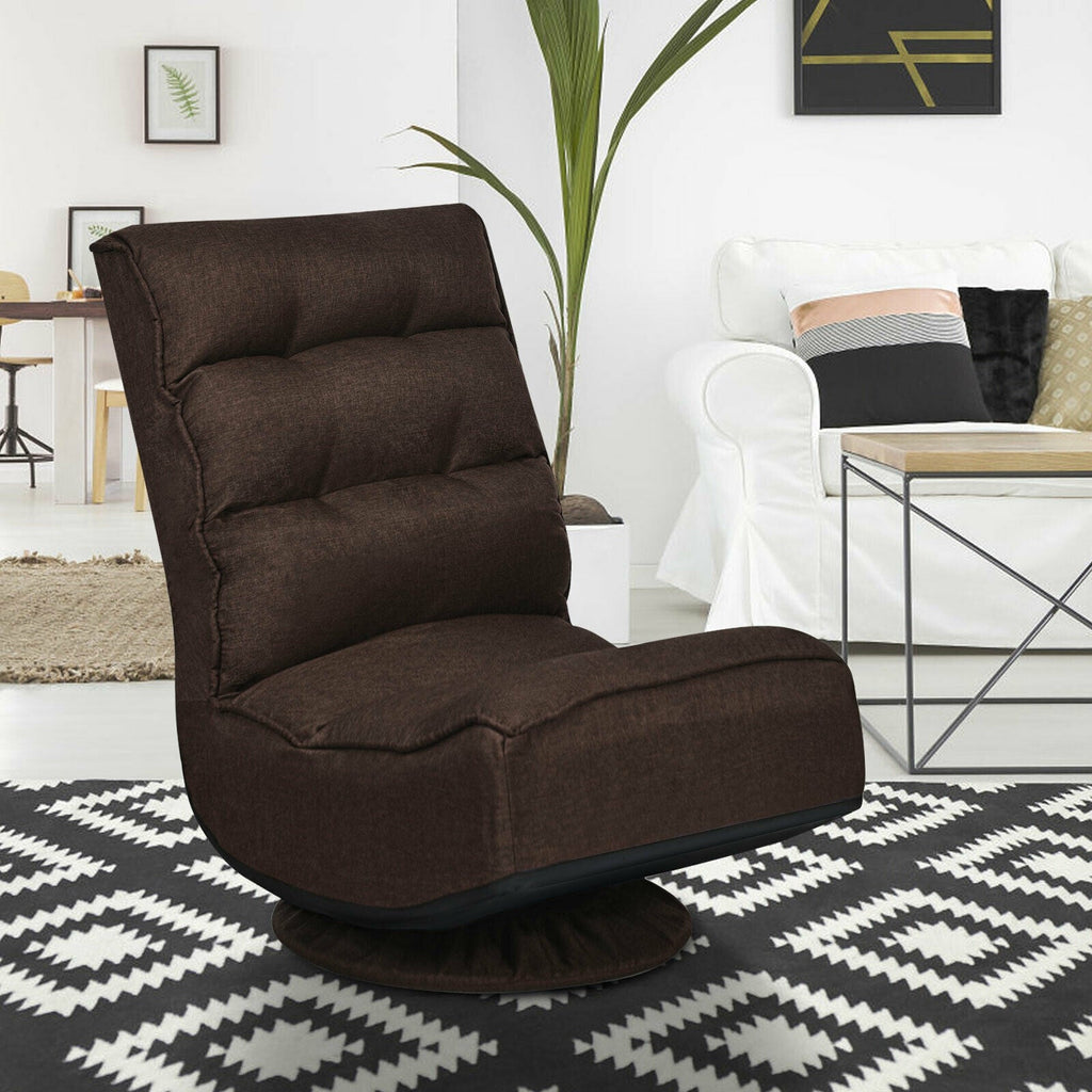 5-Position Folding Floor Gaming Chair