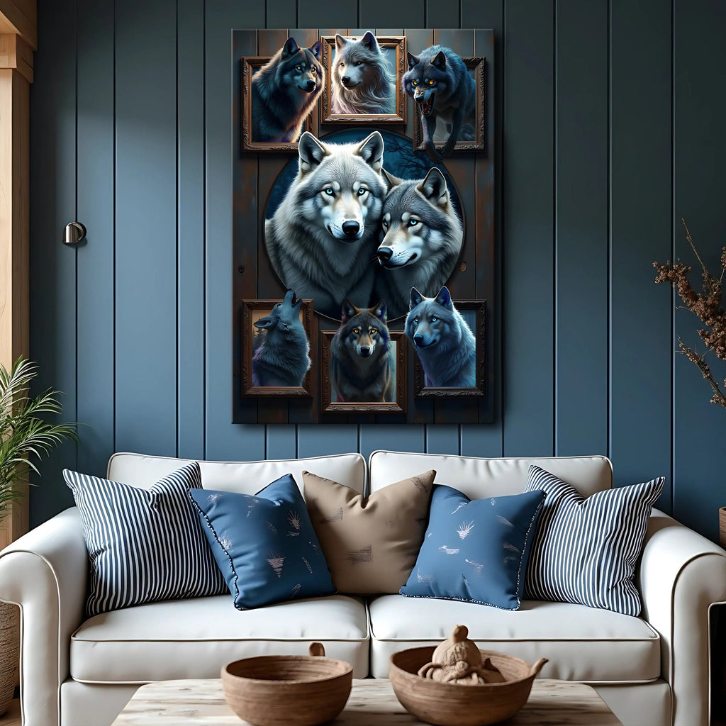 Wolf Collage Wall Art II