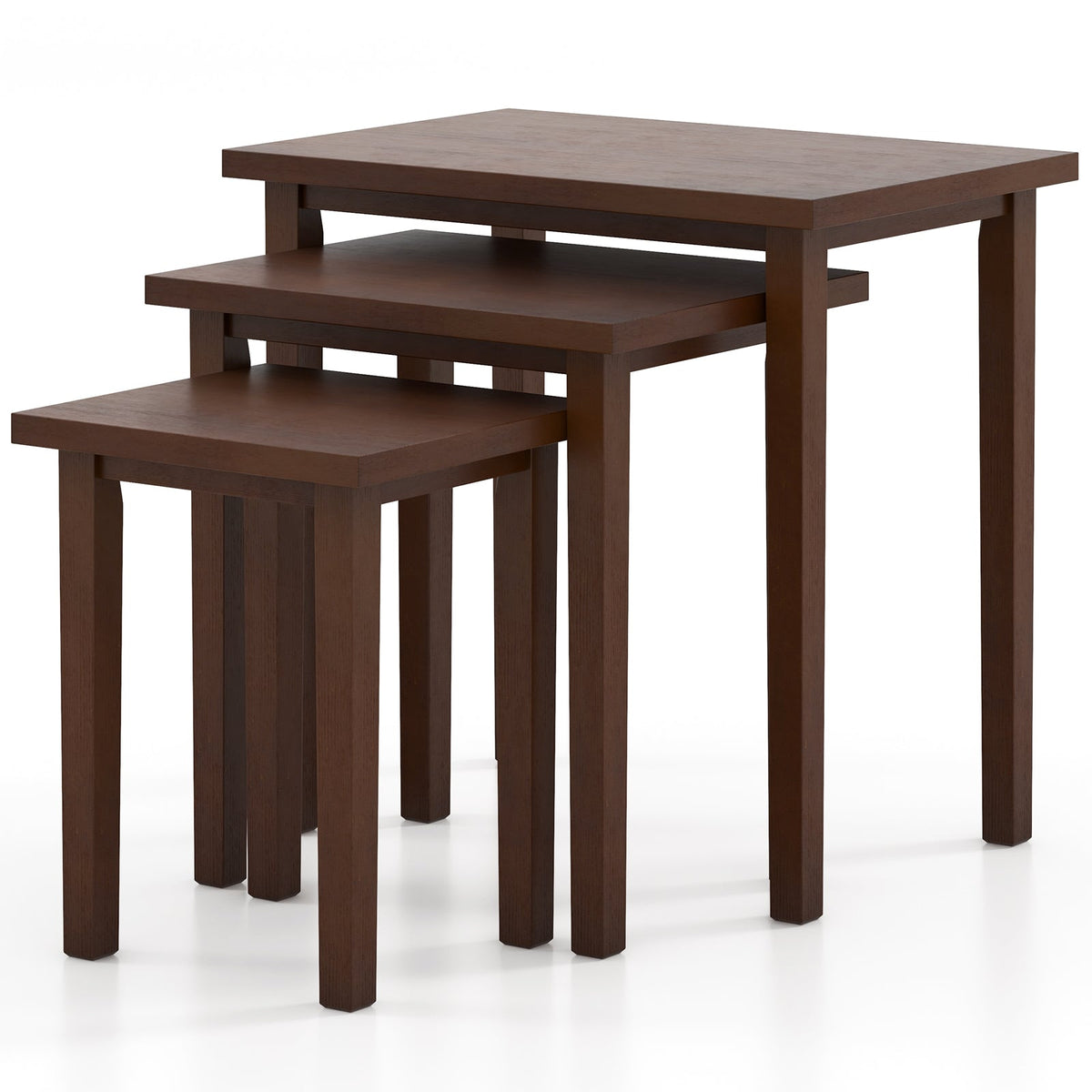 3-Piece Farmhouse Rectangle Side Table Set for Living Room