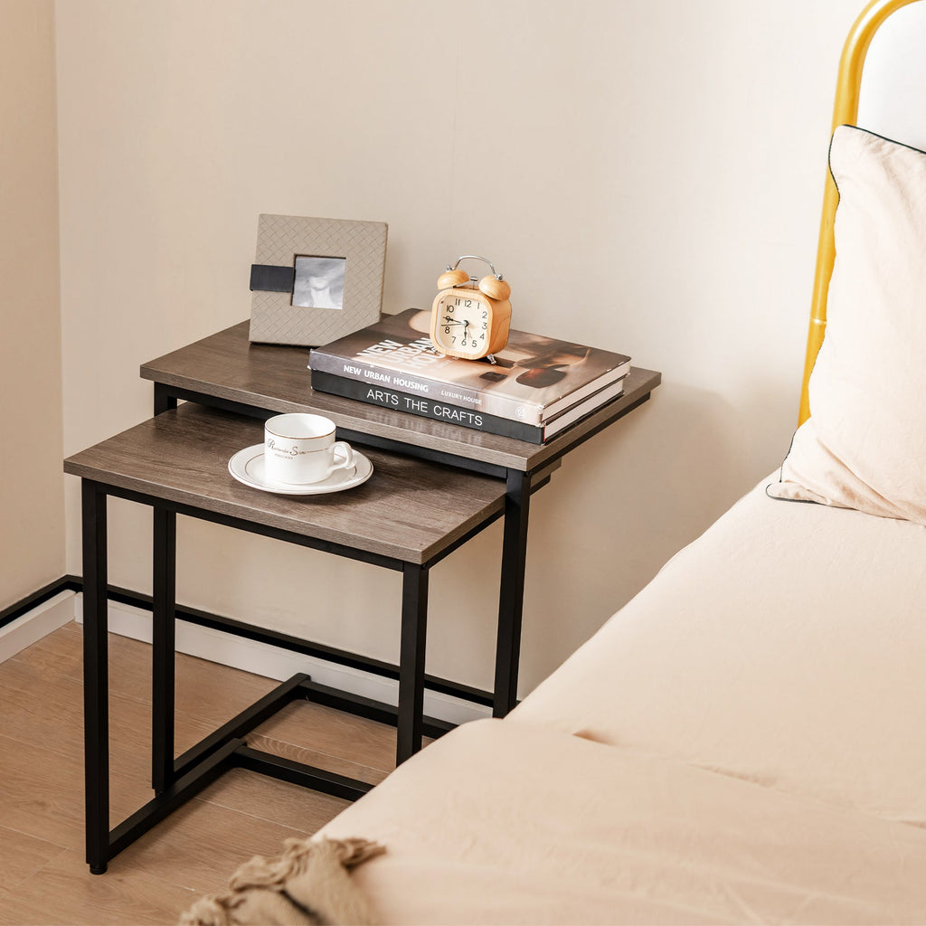 3 Pieces Multifunctional Coffee End Table Set