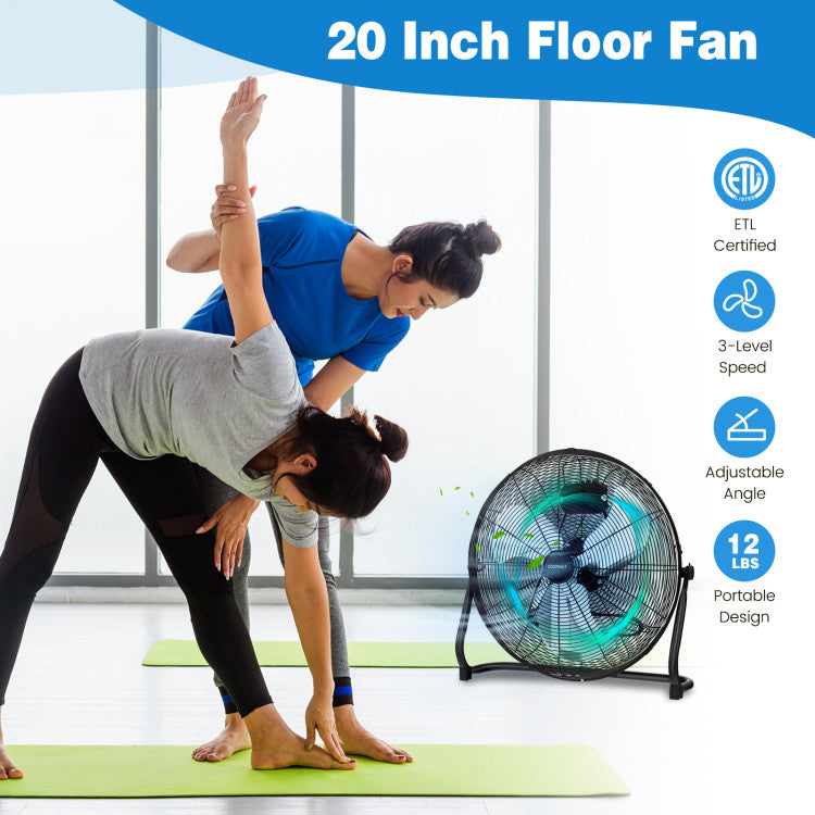 Tilt Floor Fan – 3-Speed