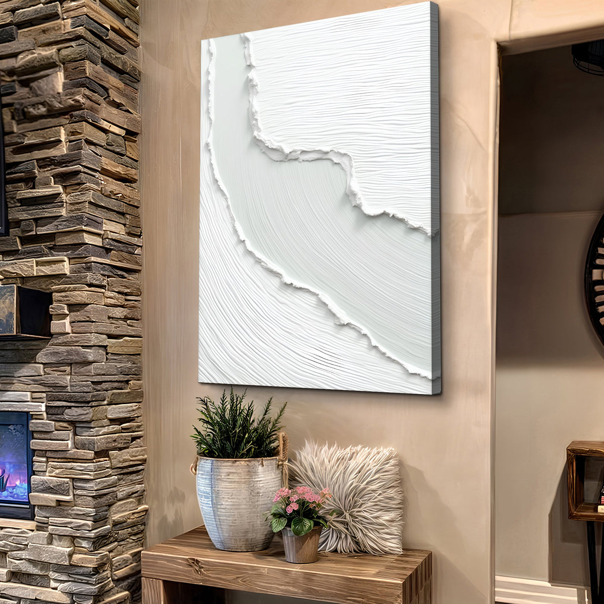 Abstract Minimalist Wave Wall Art