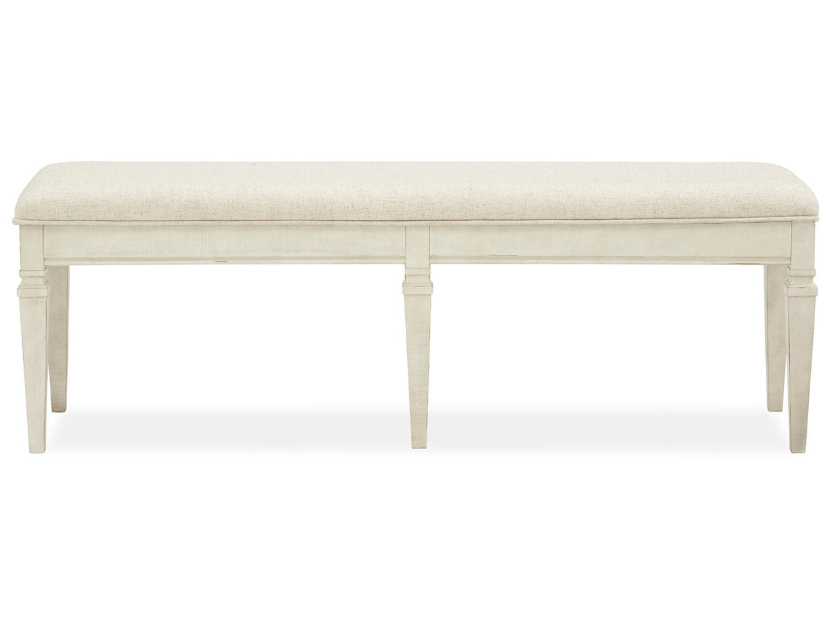 Newport - Bench With Upholstered Seat - Alabaster