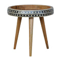 Small Patterned Nordic Style End Table